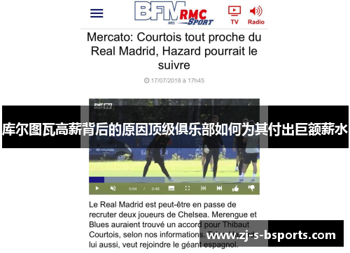 库尔图瓦高薪背后的原因顶级俱乐部如何为其付出巨额薪水